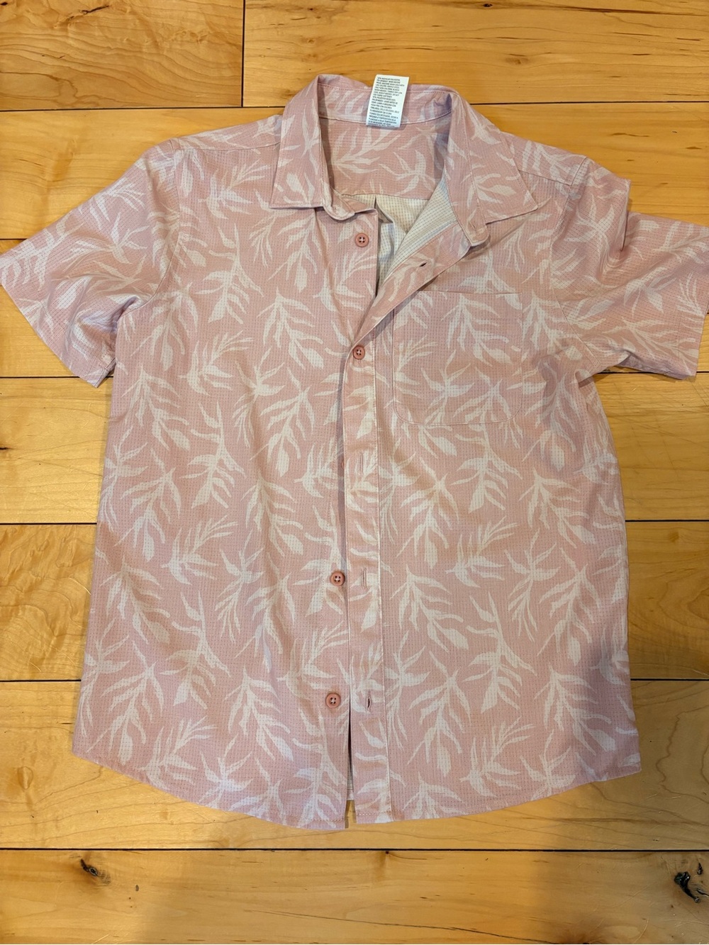 Youth L Floral Button Up Top